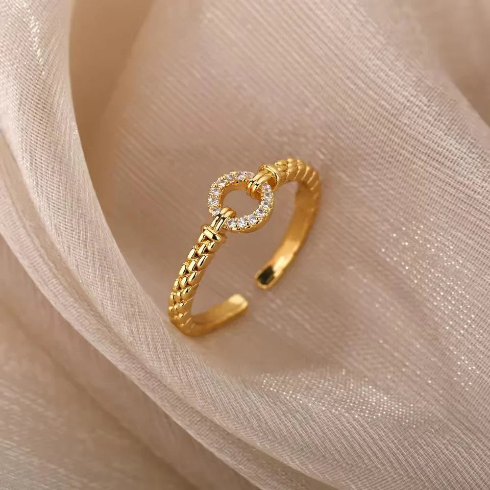 Simple Bracelet O-shaped Adjustable Ring