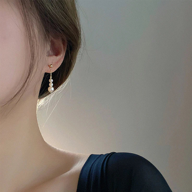 Pearl Earrings Long Tassel Eardrop Earring